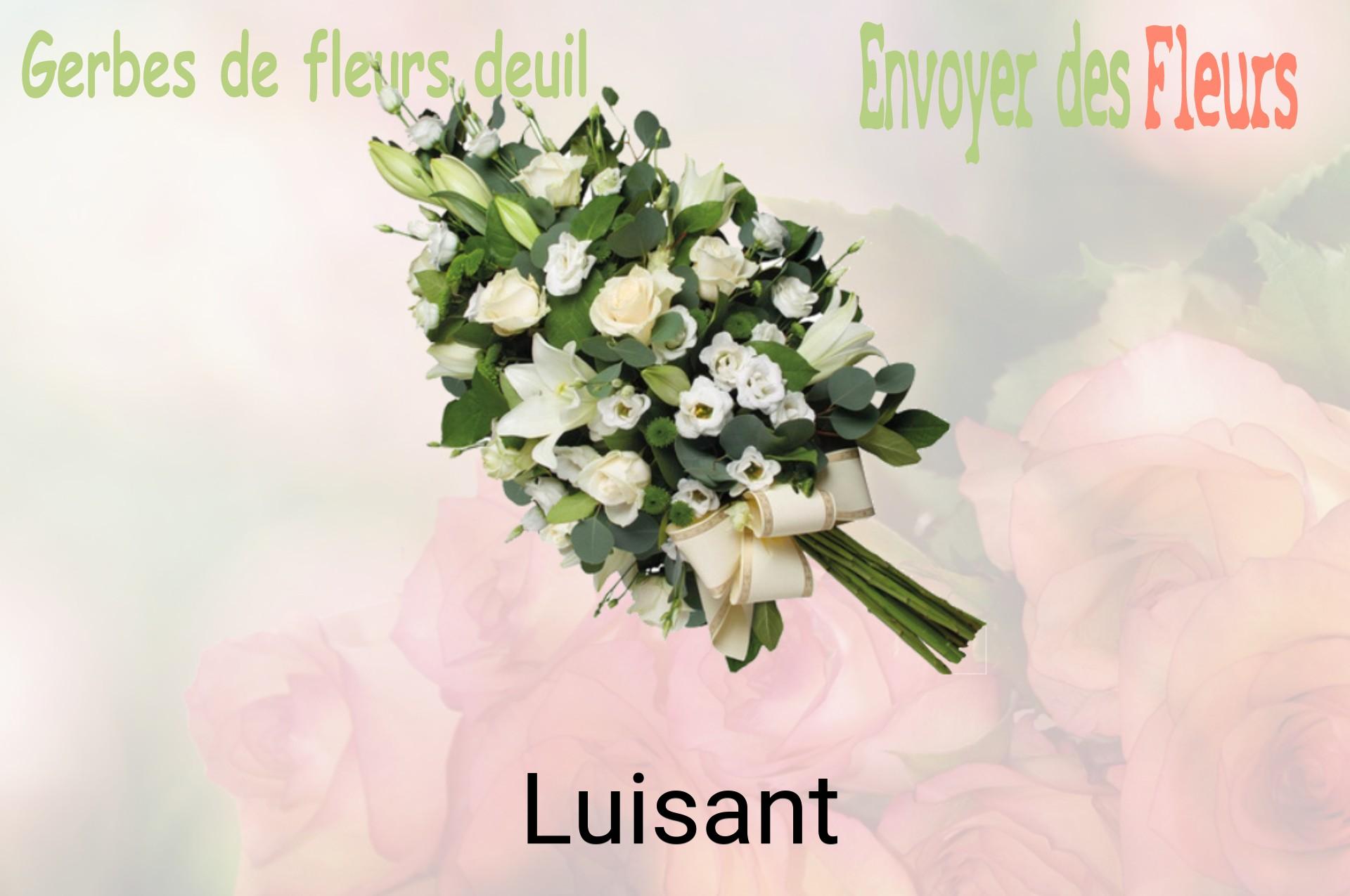 Gerbe de fleurs de deuil livrée à Luisant
